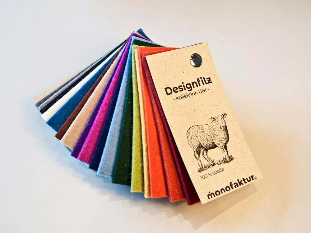 Designfilz: Musterfächer uni