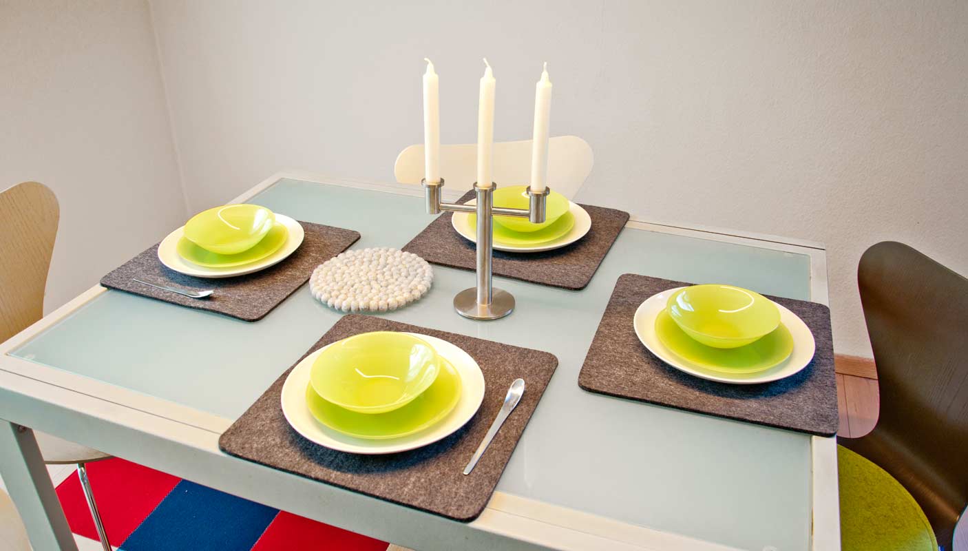 Tisch Sets aus Filz nch Maß Platzsets aus Fiz nach Maß