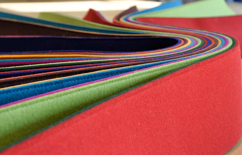 Zick.Zack. Design Filzvorhang mehrfarbig Zick.Zack. Design Filzvorhang mehrfarbig