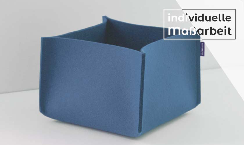 Fizkorb - eckig - Himmel 3 mm Filzbox - eckig - Himmel 3 mm