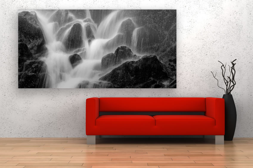 Schallschluckbild Wasserfall Big 220x110x10cm Akustikbild / Absorber "Wasserfall Big"