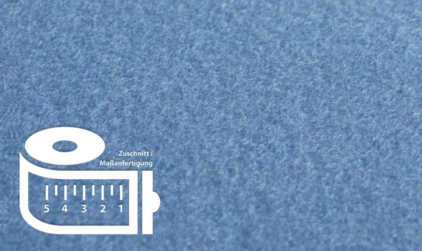 Designfilz Hellblau / Himmel - 2, 3 oder 5 mm dick im individuellen Zuschnitt