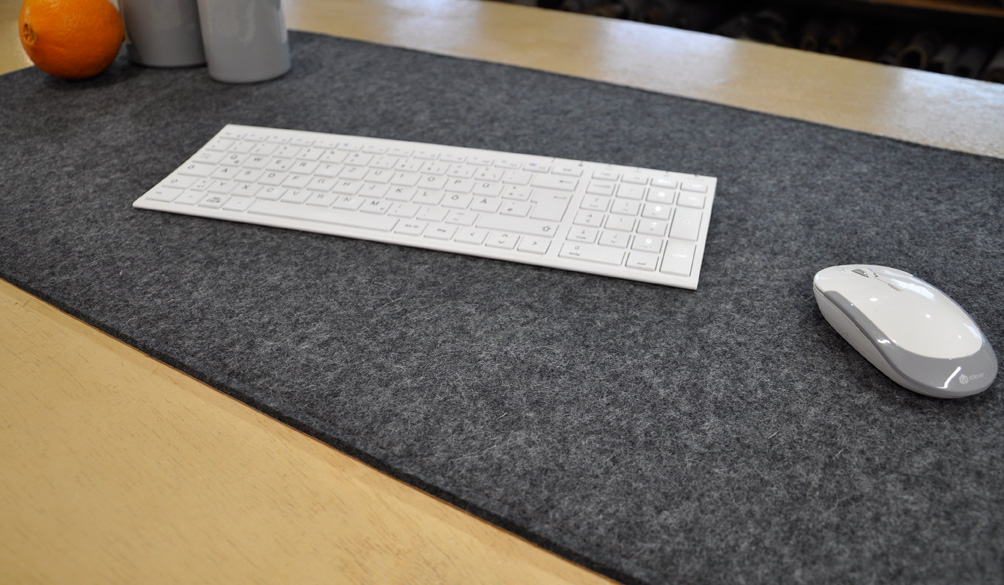 Schreibtischauflage aus Filz nach Maß Tastaturunterlage aus Filz nach Maß