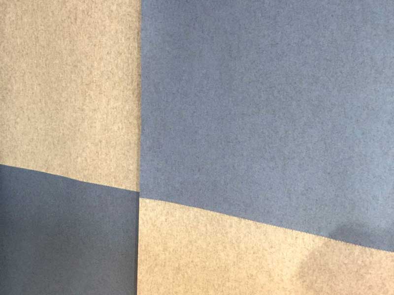 Filzflächenvorhang - zweifarbig Design-Flächenvorhang BANDA nach Maß: Filz-Flächenvorhang / Filzpaneele / Filz-Schiebevorhang