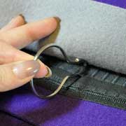 Metallvorhangringe / Bühnenband in Filztasche - 1 cm bis VOK