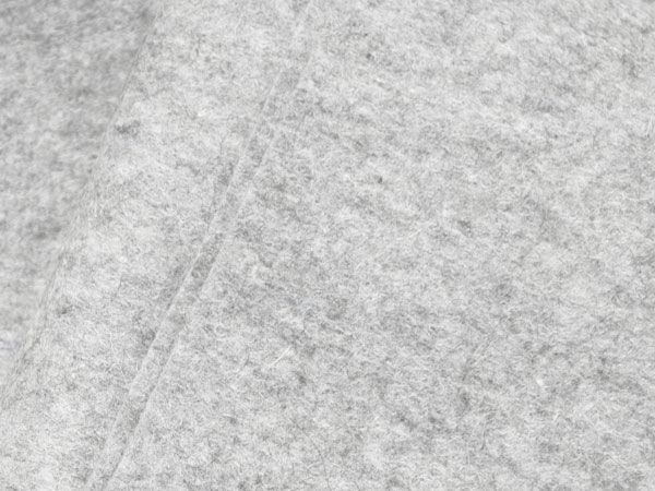 Wollfilz Hellgrau meliert ungefärbt 2mm