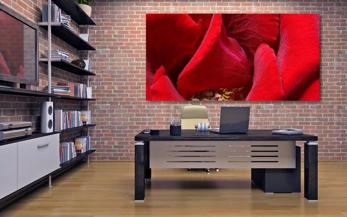 Red Roses No. 02 - limitiertes Kunstwerk für eine gute Raumakustik Akustikbild / Schallbsorber "Red Roses No. 01"