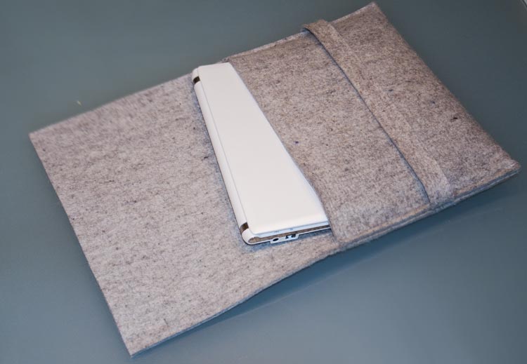 3mm Laptopschutz - 9mm Sitzkissen Laptoptasche und iPad-Hüllen "Klassiko" nach Maß aus Wollfilz
