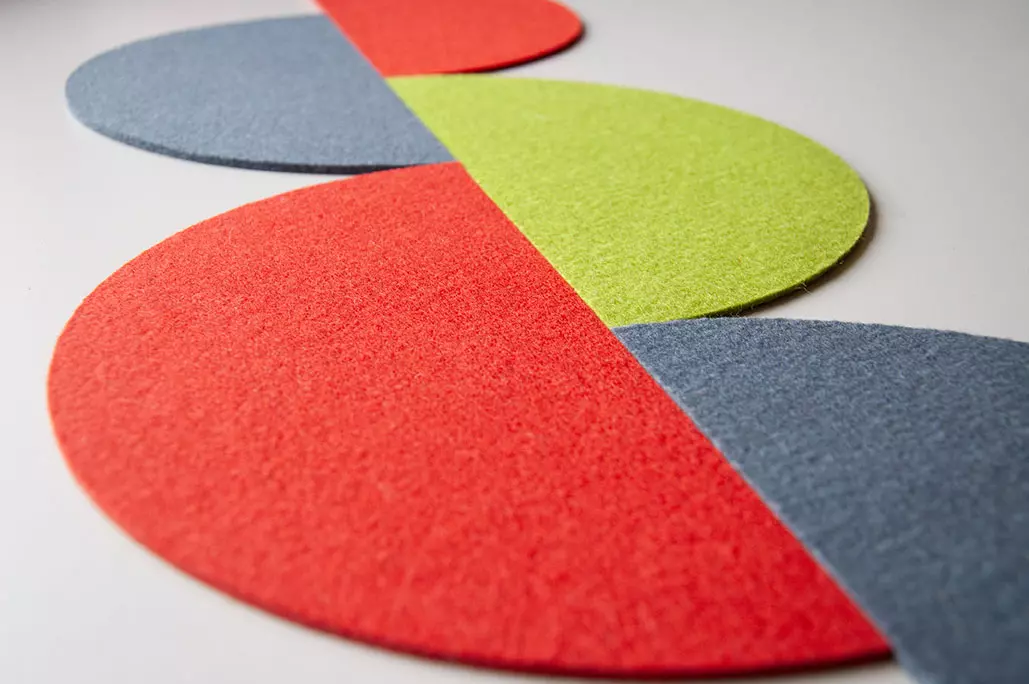 Filz Halbkreis Farbübersicht – 28 Uni- und Melange-Töne