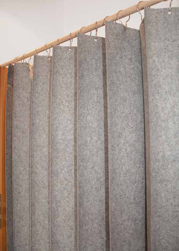 Zick-Zack Filzvorhang Zick.Zack.Design Filzvorhang aus 100% Merinoschurwolle - Das Original kaufen.