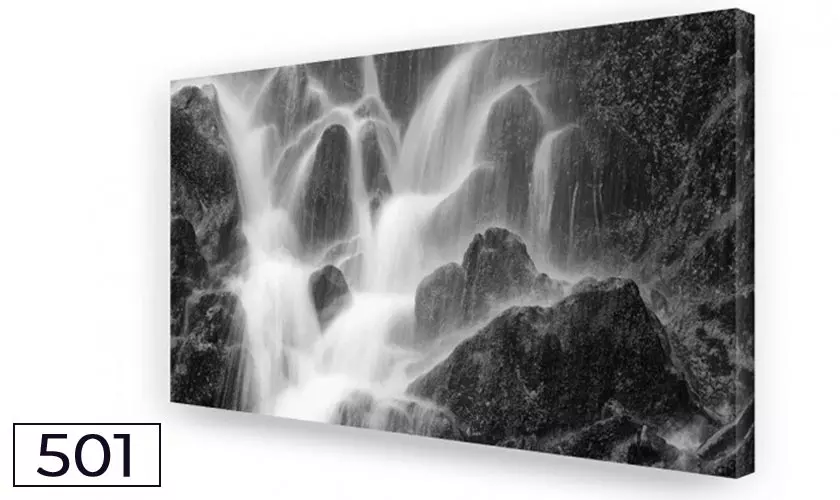Wasserfall Big 01: Akustikbild, Schallabsorber, Raumakustik