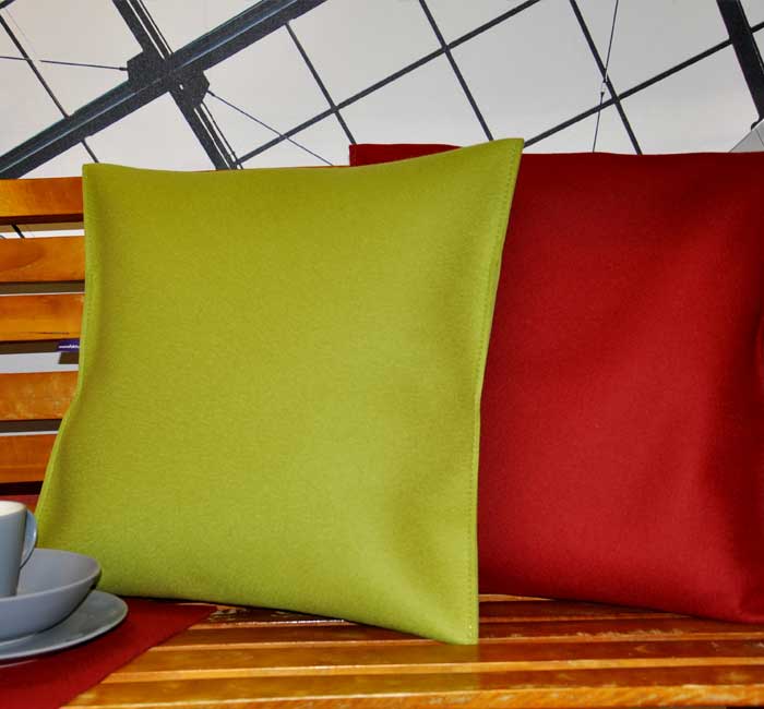 Filz-Kissenhülle 100% Merinoschurwolle auf Maß Filz: Kissenbezug DesignSTECK nach Maß in vielen Farben