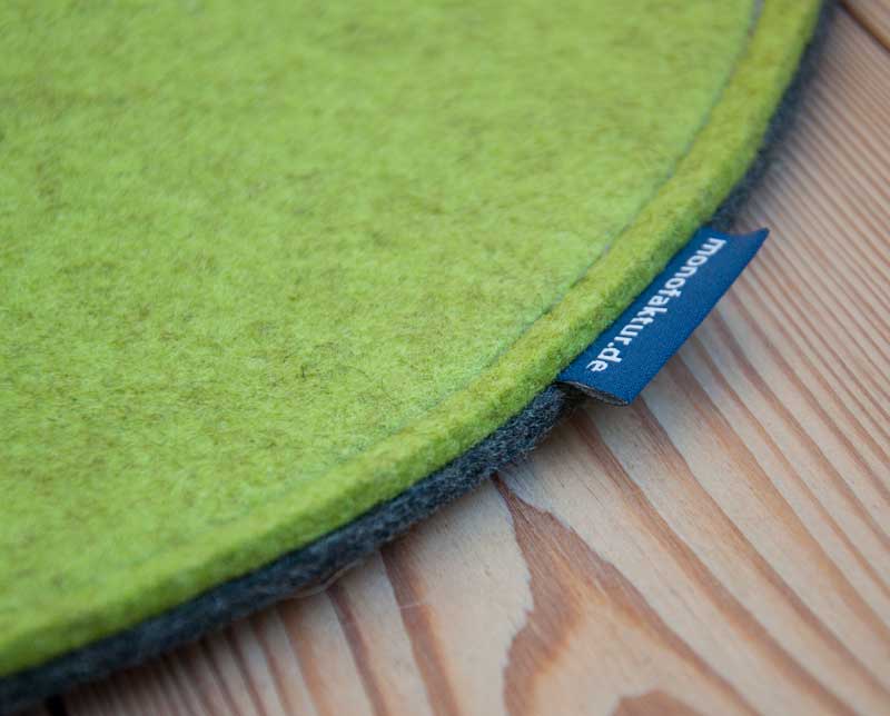 Filzkissen, Sitzkissen rund oder oval nach Maß Filzkissen, Sitzkissen rund oder oval nach Maß