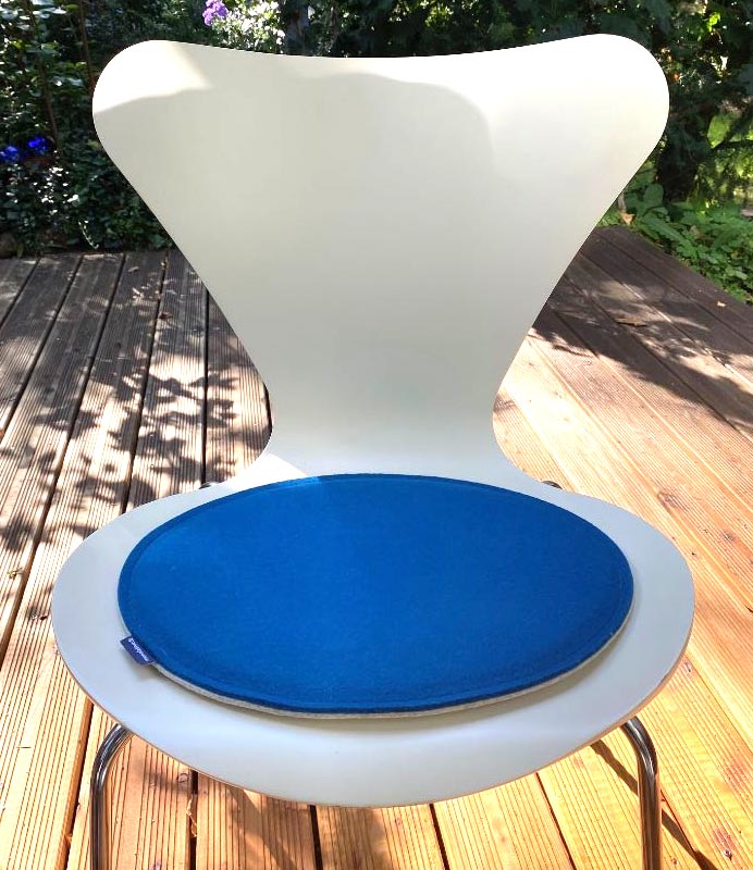 gepolsterte Sitzauflage aus Filz für den Serie 7 Stuhl von Arne Jacobsen
