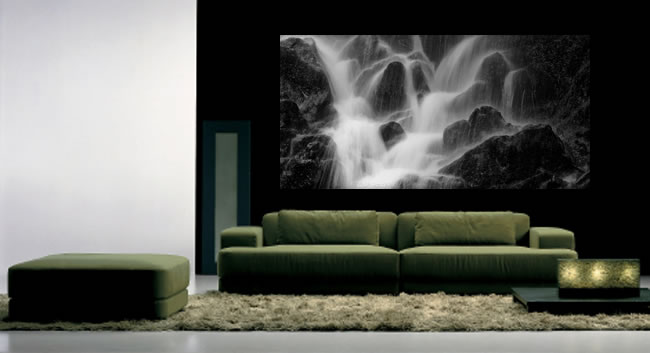 Schallschluckbild Wasserfall Big 220 x 110 x 10 cm Akustikbild / Absorber "Wasserfall Big"