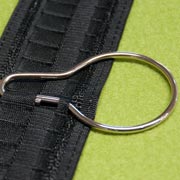 Metallvorhangringe / Bühnenband schwarz - 1 cm bis VOK