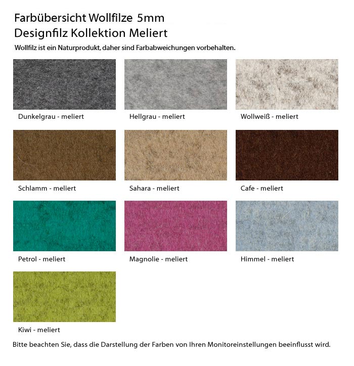 Designfilzfarben 5 mm melange Designfilzfarben 5 mm melange
