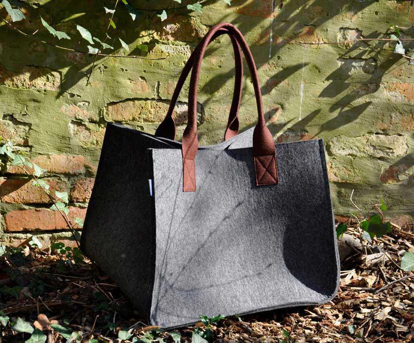 Filz: Korb, Tasche als Maßanfertigung Filz: Korb, Tasche als Maßanfertigung