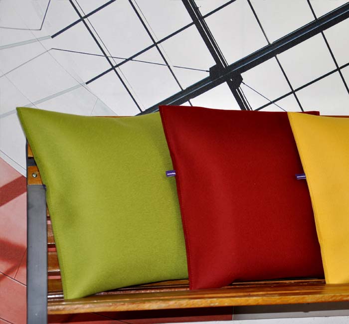 Filz-Kissenhülle 100% Merinoschurwolle auf Maß Filz: Kissenbezug DesignSTECK nach Maß in vielen Farben