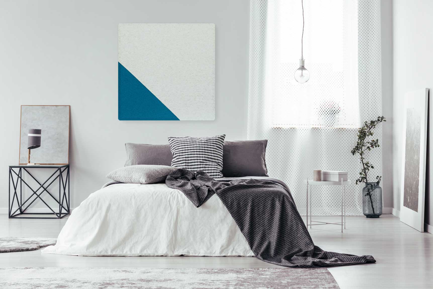 Akustikbild im Schlafzimmer Akustikbild im Schlafzimmer