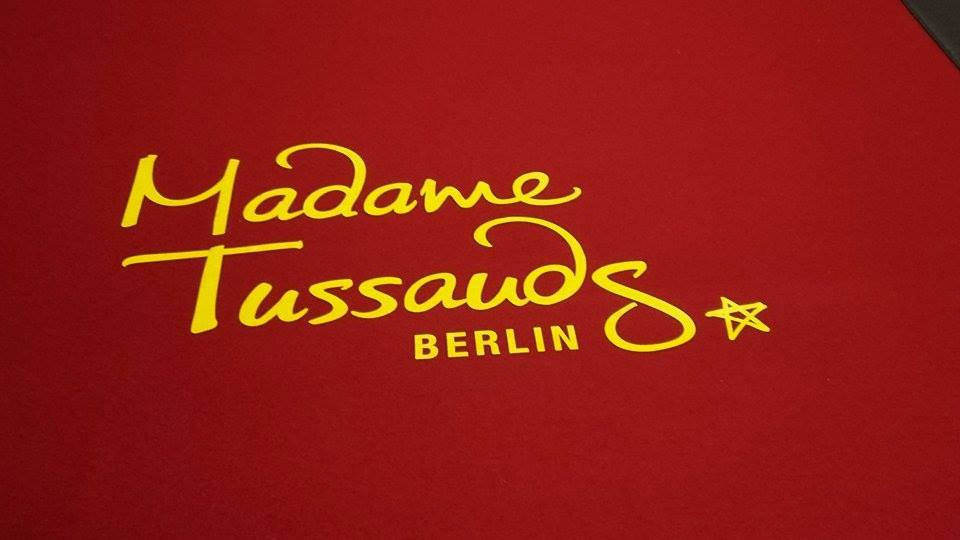 Logodruck auf Filzvorhang Logodruck auf Filzvorhang - Madame Tussaudg Berlin