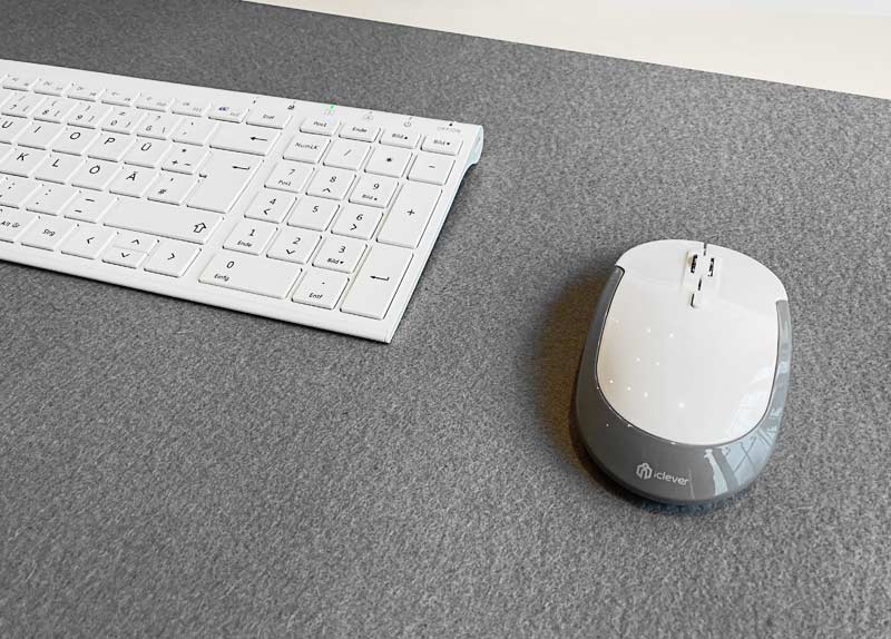Mousepad und Tastaturunterlage aus Wollfilz nach Maß Mousepad und Tastaturunterlage aus Wollfilz nach Maß