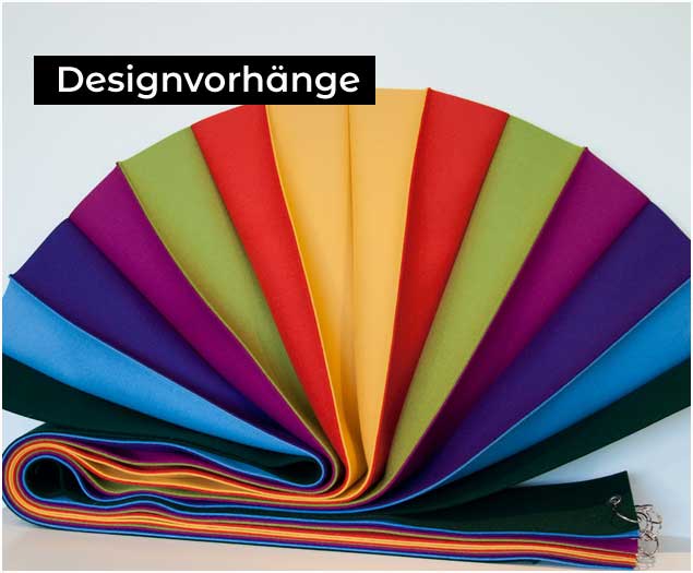 Desigfvorhang aus Filz - mehfarbig, ZickZack