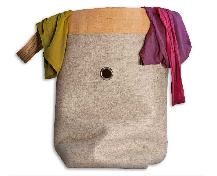 XXL Wäschesack / Aufbewahrung aus Wollfilz XXL Filzsack: Wäschesack und Aufbewahrung aus Wollfilz