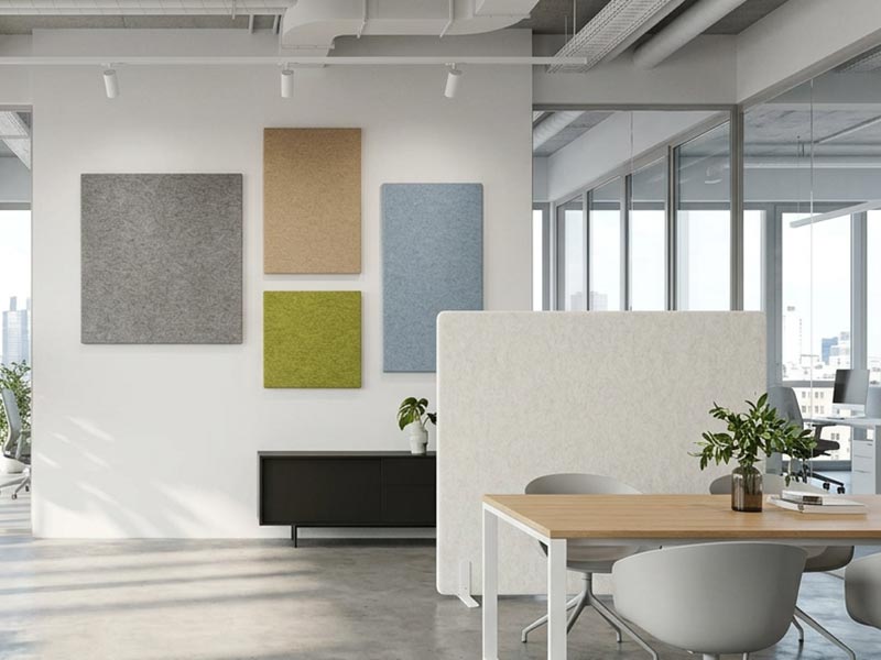 Akustikbild im Büro – Design trifft Funktion Akustikbild im Büro – Design trifft Funktion