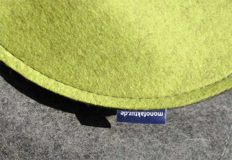 Filzkissen, Sitzkissen rund oder oval nach Maß Filzkissen, Sitzkissen rund oder oval nach Maß
