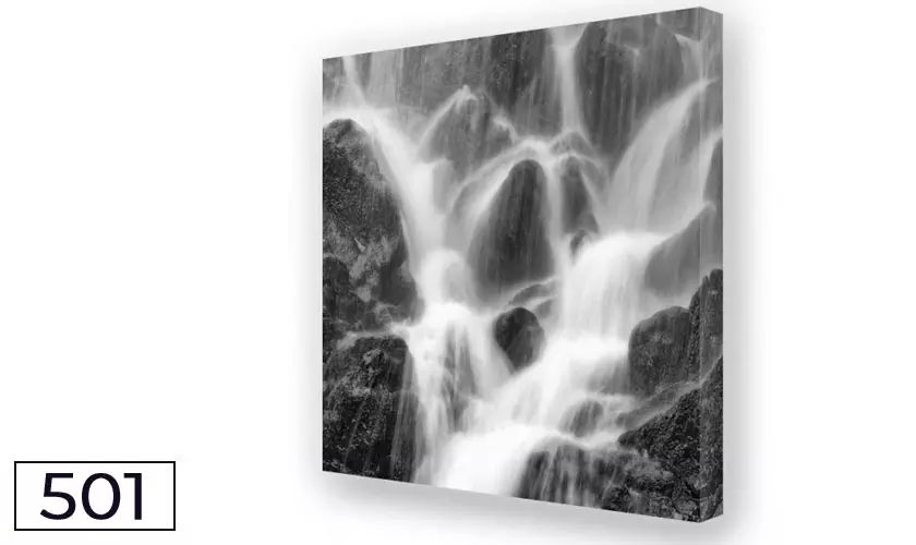 Akustikbild Wasserfall -Breitbandabsorber für eine gute Raumakustik