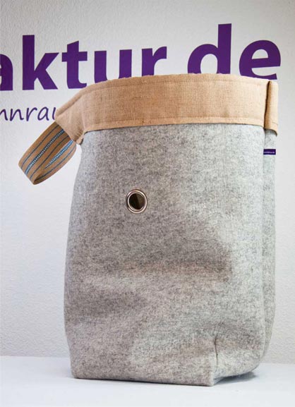 XXL Wäschesack / Aufbewahrung aus Wollfilz XXL Filzsack: Wäschesack und Aufbewahrung aus Wollfilz