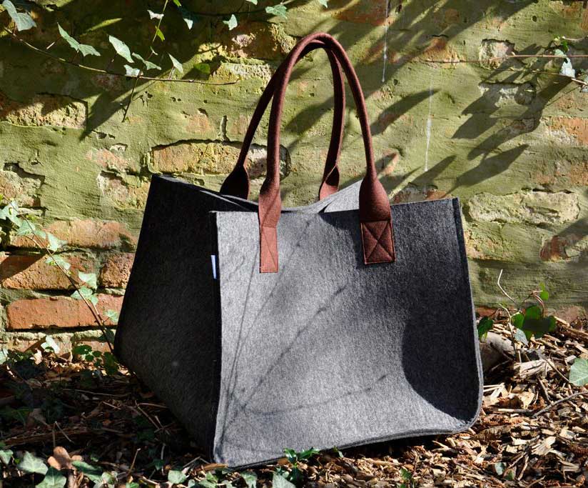 Filzkorb-Filzshopper Filzkorb-Filzshopper