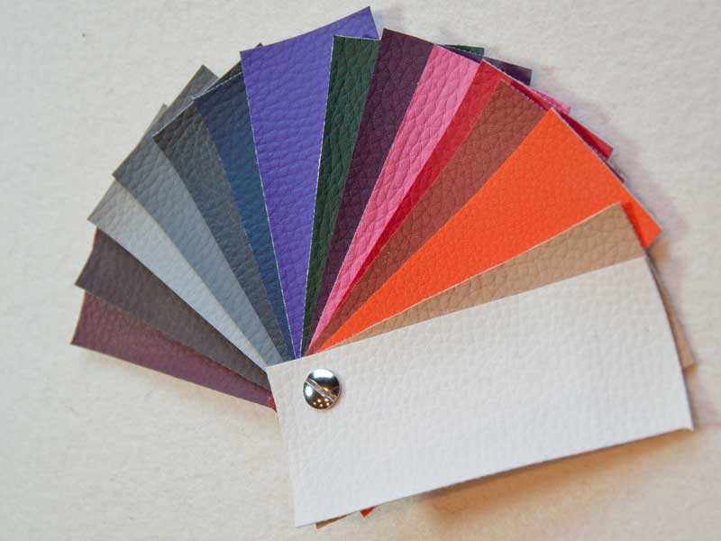 Kunstlederfarben Farb- und Materialmuster: Kunstleder