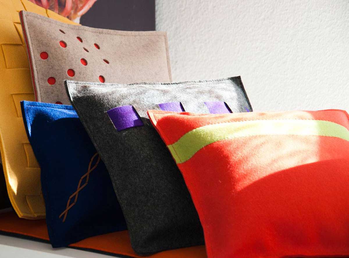 Filzkissen verschiedenen Designs Filzkissen verschiedenen Designs