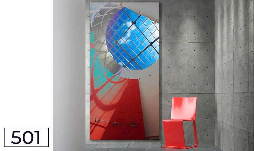 Akustikbild und Schallabsorber für die Wand - Ausblick z1 Akustikbild "Ausblick z1"- Bassabsorber mit Fotokunst