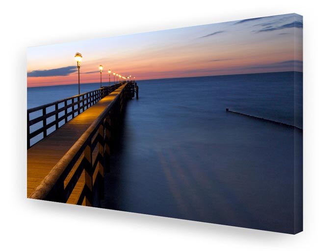 Schallschluckbild Seabridge 01 220 x 110 x 10 cm Akustikbild / Absorber "Seabridge 01"