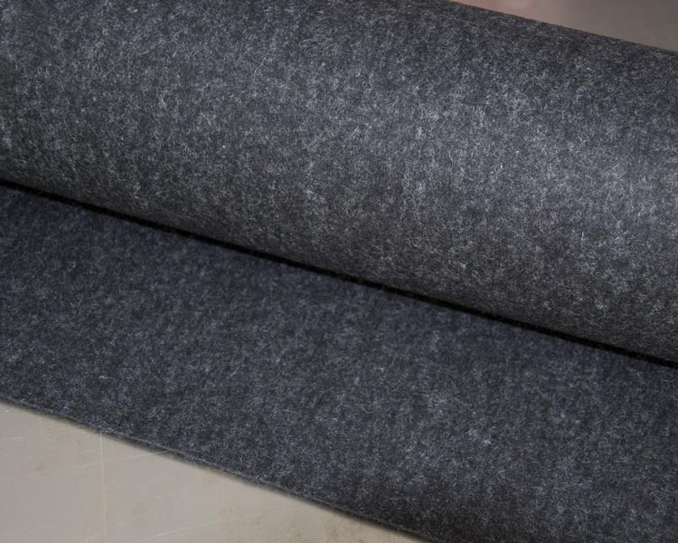 Designfilz Dunkelgrau meliert 100% Schurwolle Designfilz Dunkelgrau meliert - 2, 3 oder 5 mm dick im individuellen Zuschnitt