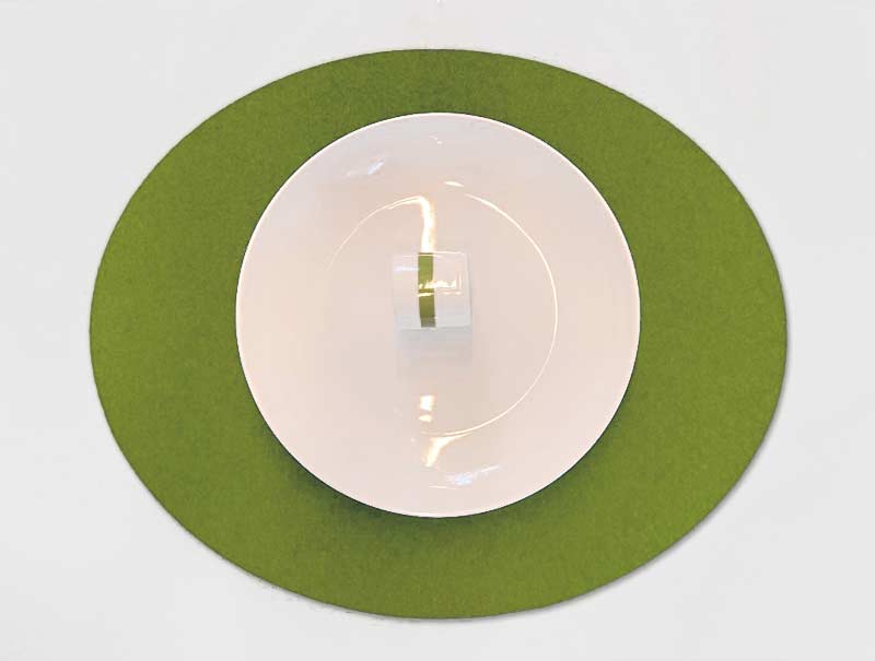 Filz Tischset oval nach Maß Filz Platzset oval nach Maß