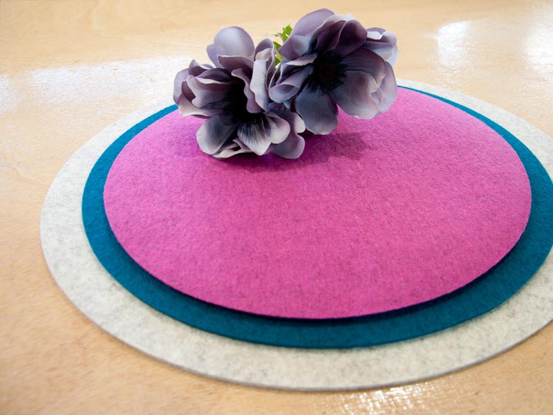 Filz-Zuschnitte Oval Filz: Tischset OVAL zum Sonderpreis bei Abnahme ab 4 Stück - Platzset, Untersetzer 3 mm Designfilz, verschiedene Größen