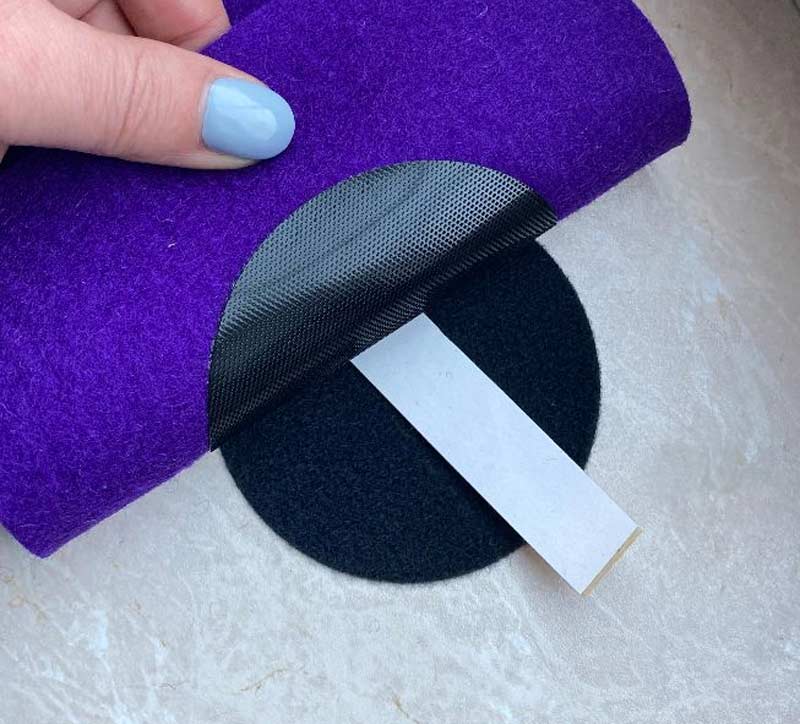 Klettpads für Filz, selbstklebend Klettpads für Filz, selbstklebend