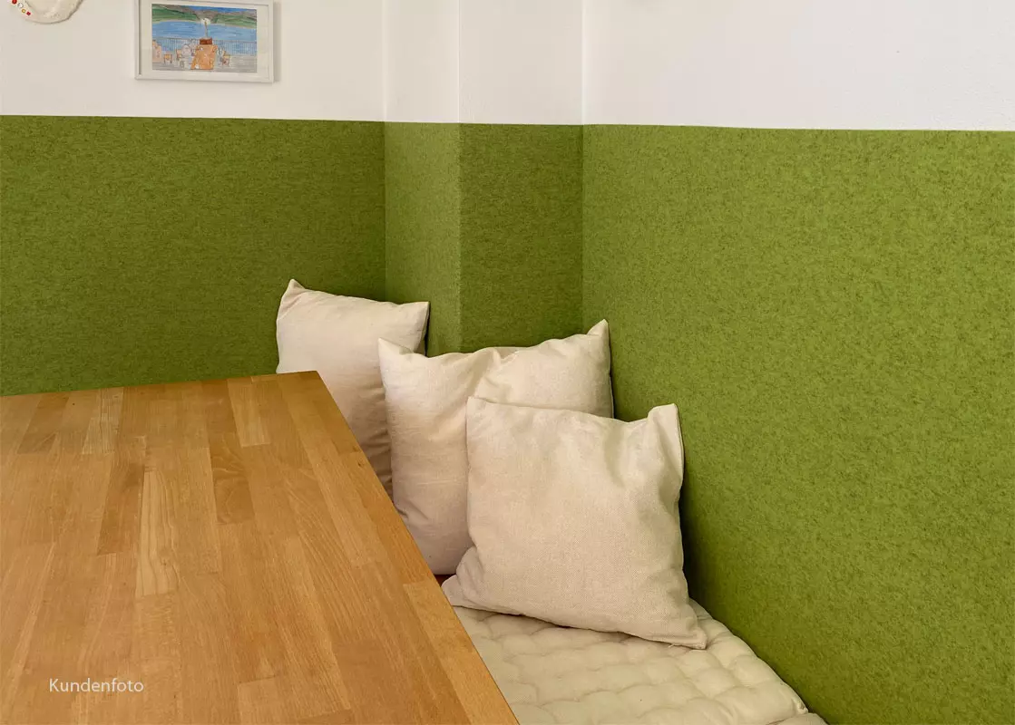 Filztapete als Wandschutz