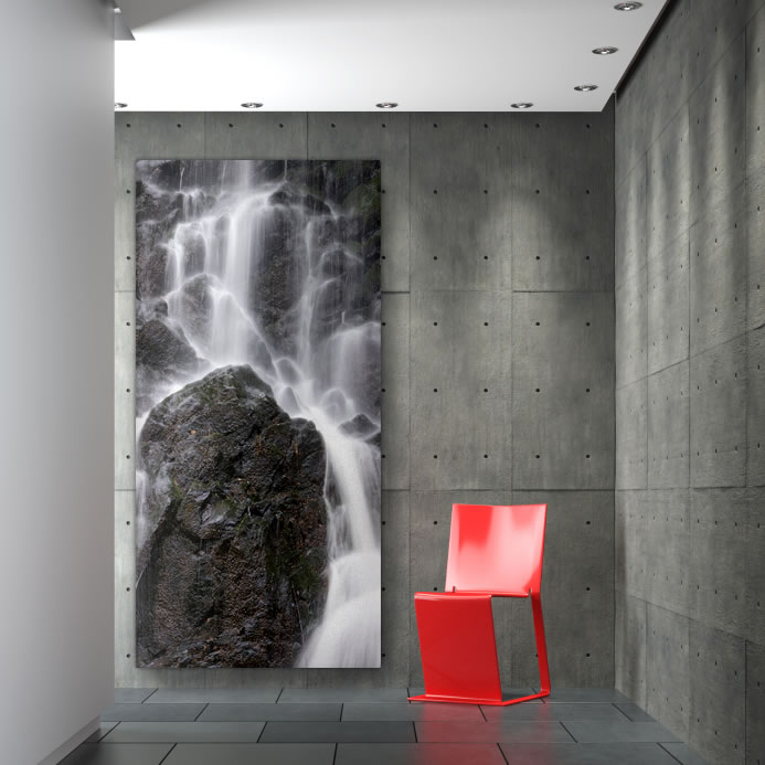 Schallschluckbild Wasserrauschen 110 x 220 cm Akustikbild / Absorber "Wasserrauschen"