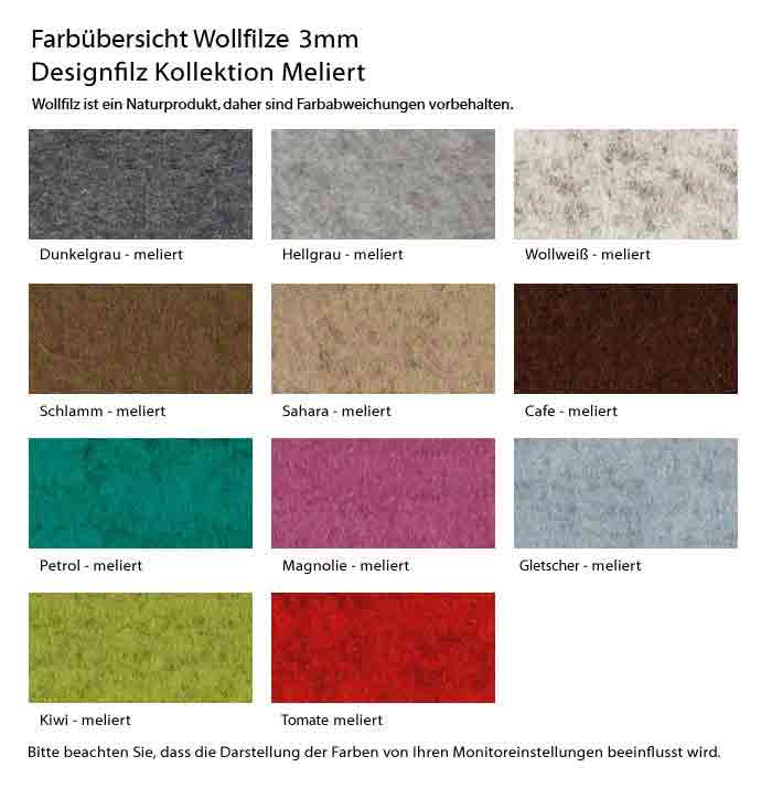 Designfilzfarben 3 mm melange Designfilzfarben 3 mm melange