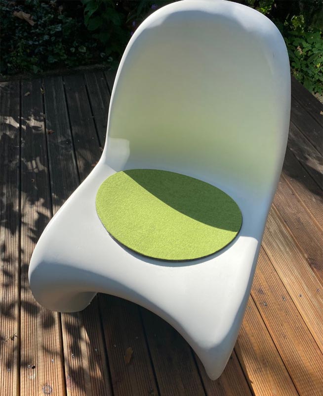 Sitzauflage aus Filz für Panton Chair Stuhlauflage Panton Chair Filz