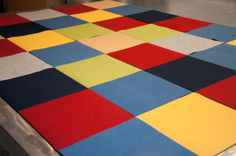 Filzteppich Karon in bunten Farben Filzteppich Karon in bunten Farben